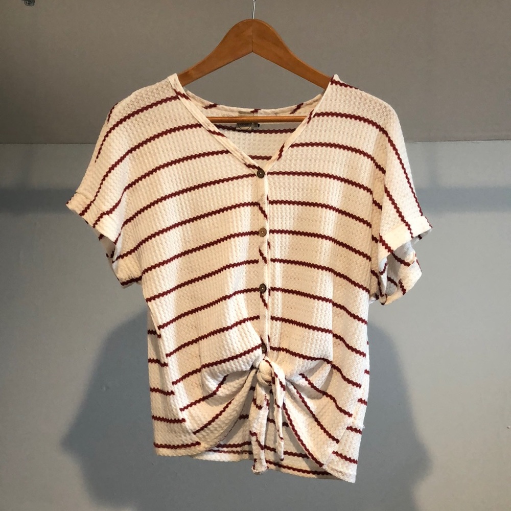 White front tie-up shirt